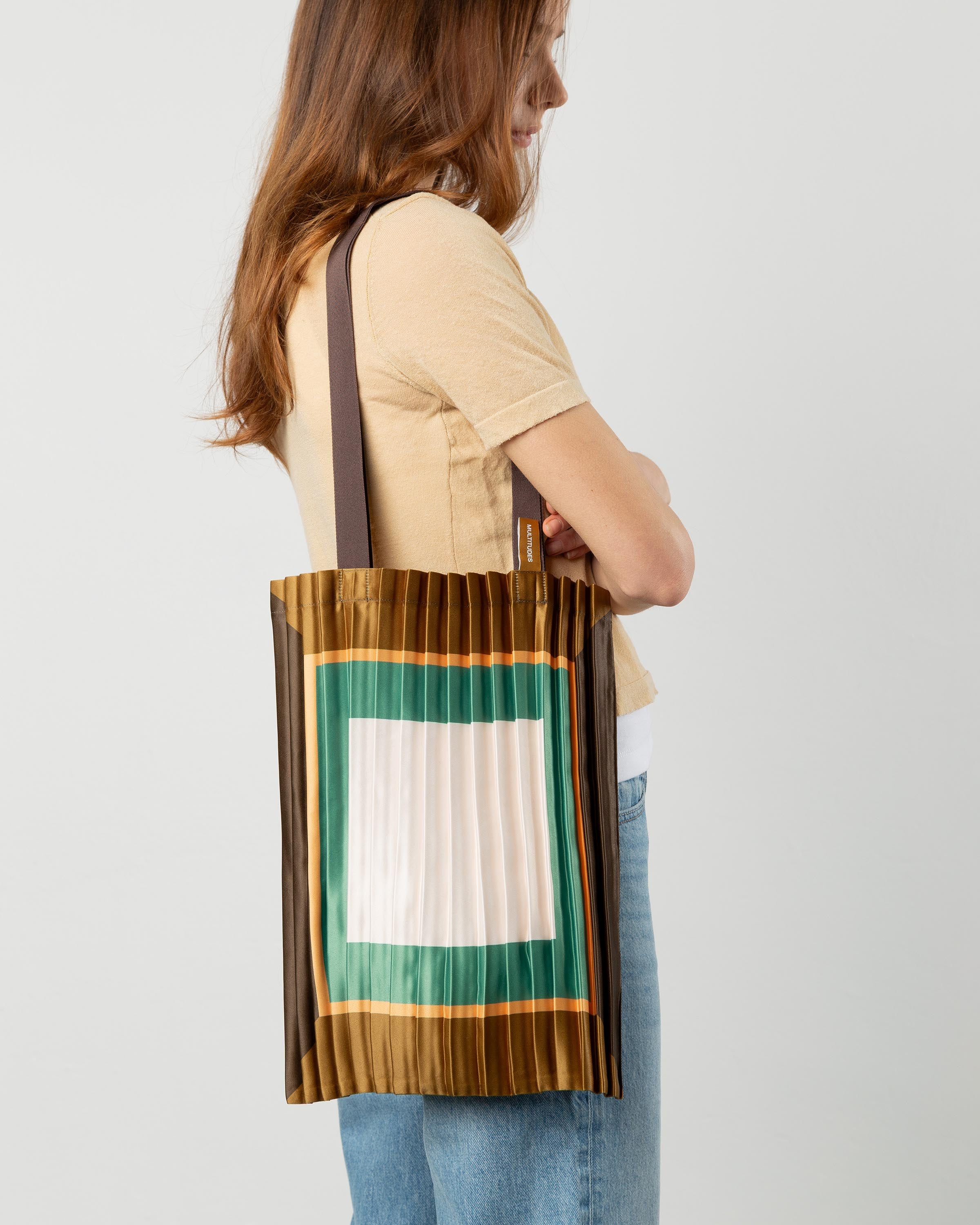 Cefalù tote bag plissettata.